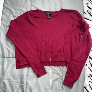 Cropped Maroon Sweater